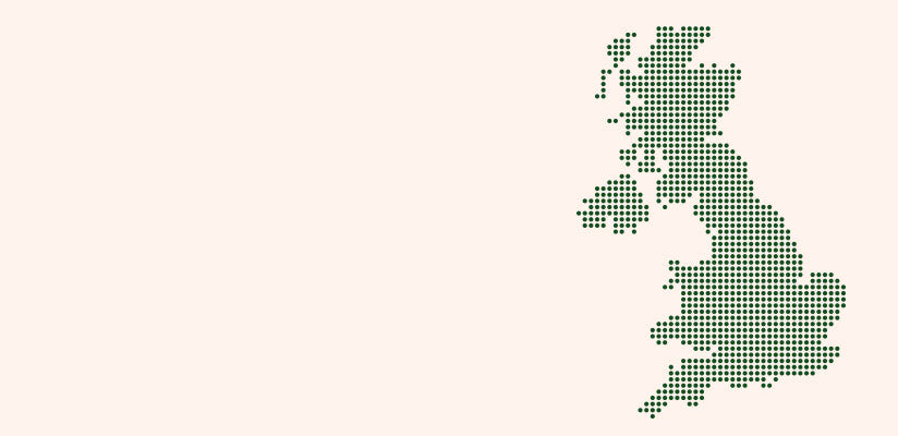 Map of Great Britain and Northern Ireland