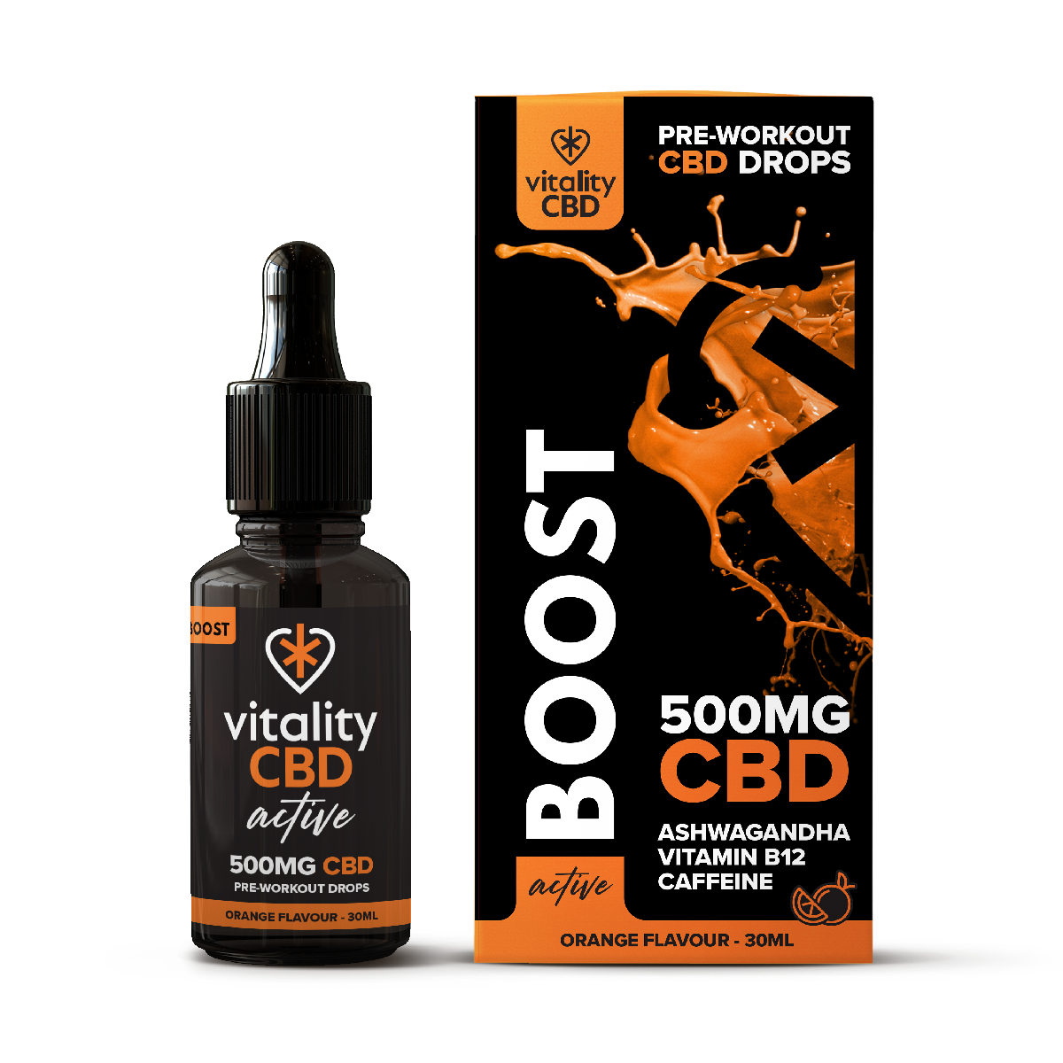 Pre-workout CBD Oil Orange Flavour