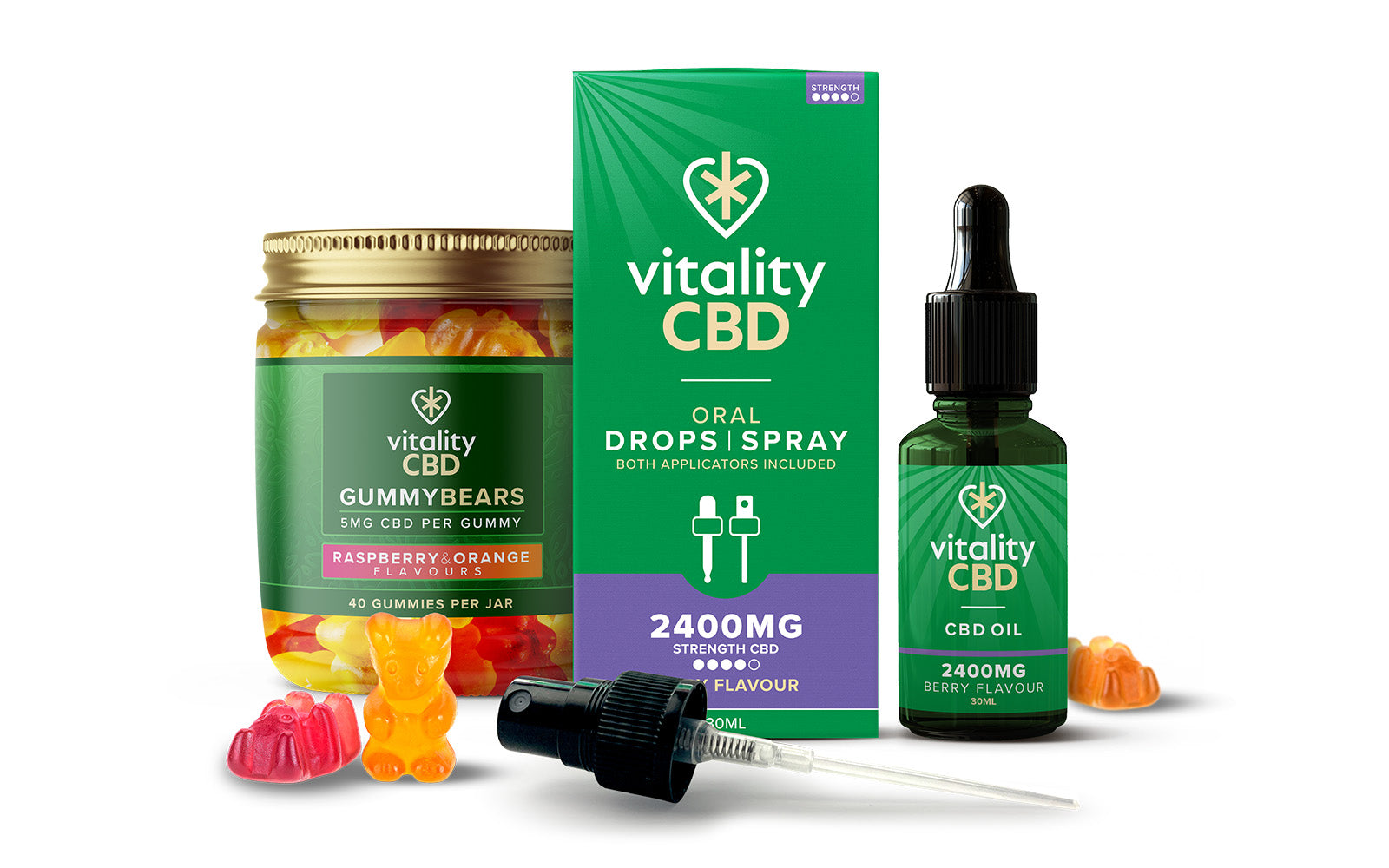 Vitality CBD Oil & Gummies CBD Cream & Balm FREE Delivery