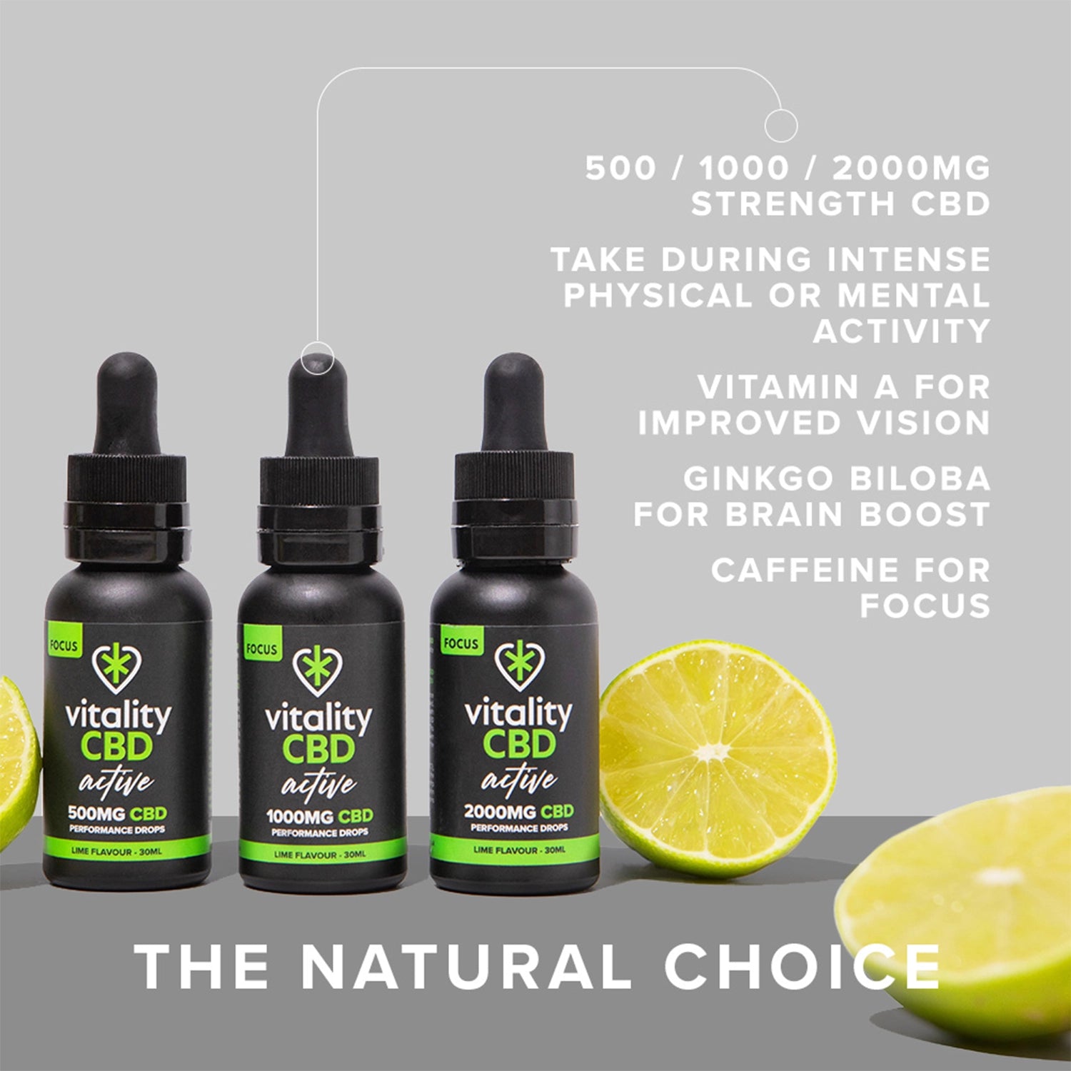 Active: Focus CBD Oil Lime Flavour Drops