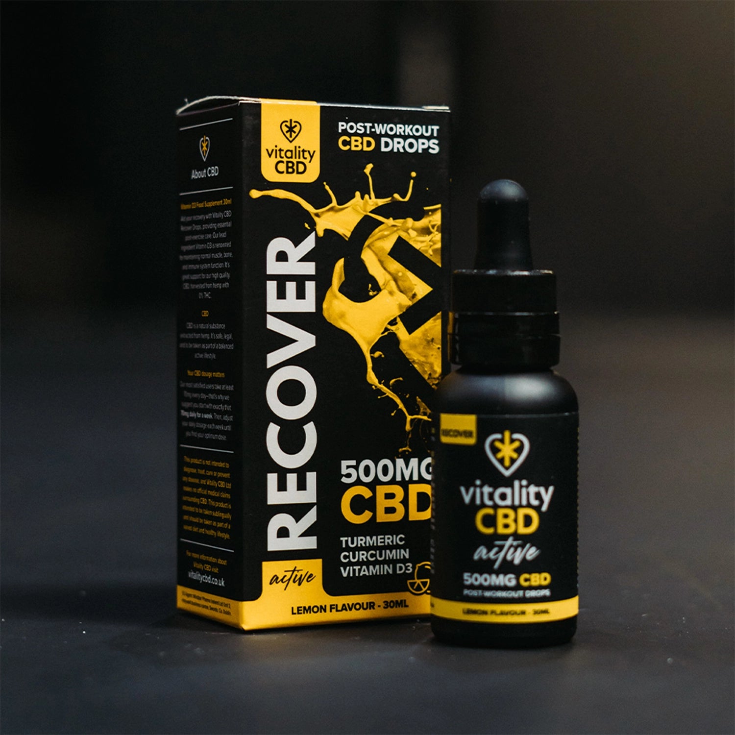 Active: Recover CBD Oil Lemon Flavour Drops