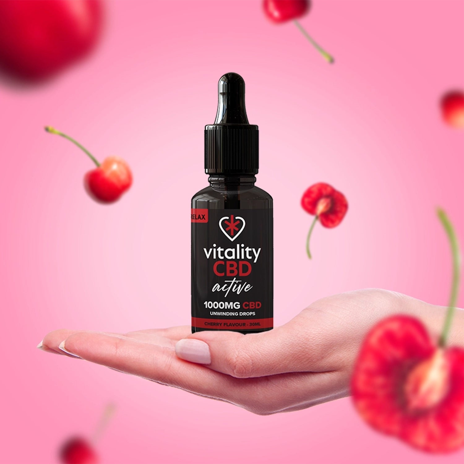 Active: Relax CBD Oil Cherry Flavour Drops