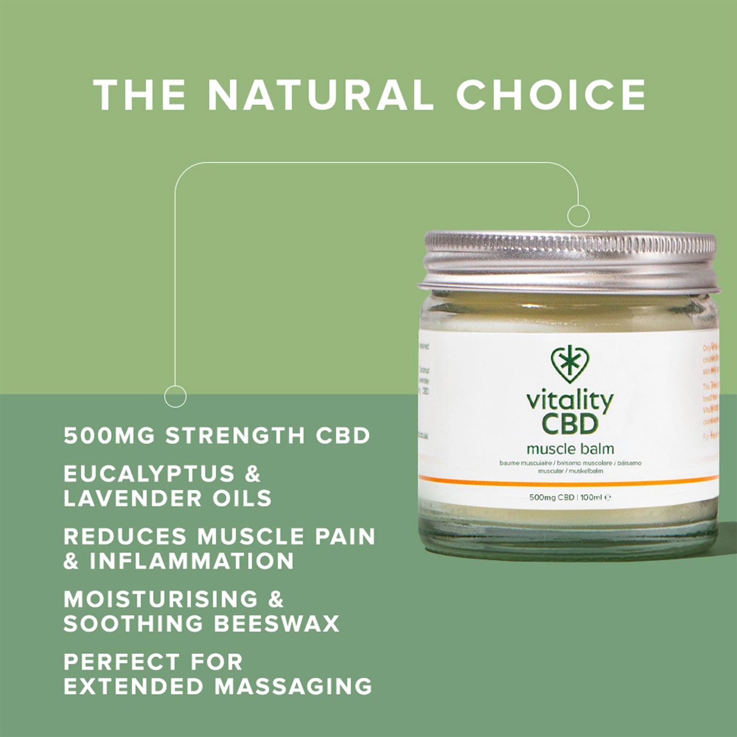 Massaging Muscle Balm with High Strength CBD