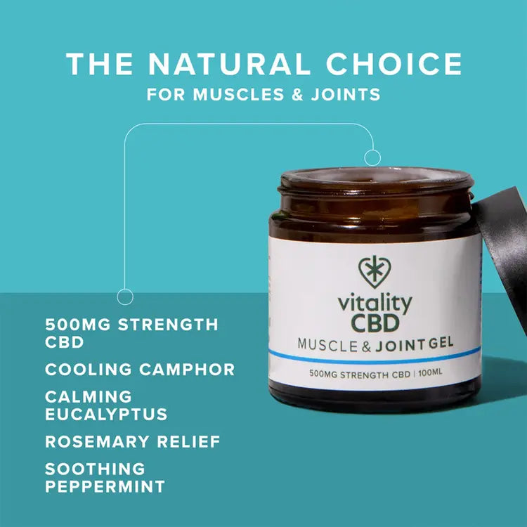 Cooling Effect Muscle & Joint Gel with High Strength CBD