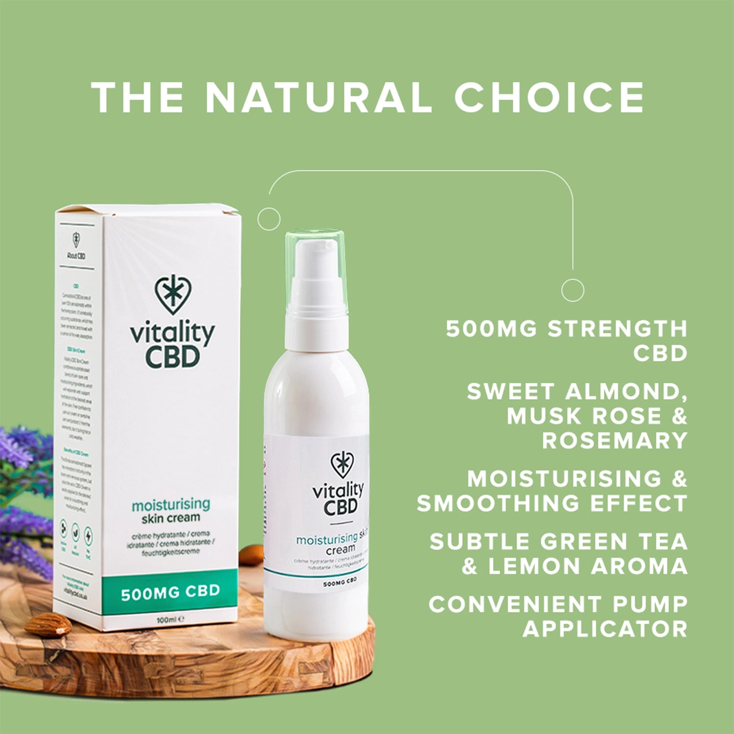 Moisturising Skin Cream with High Strength CBD