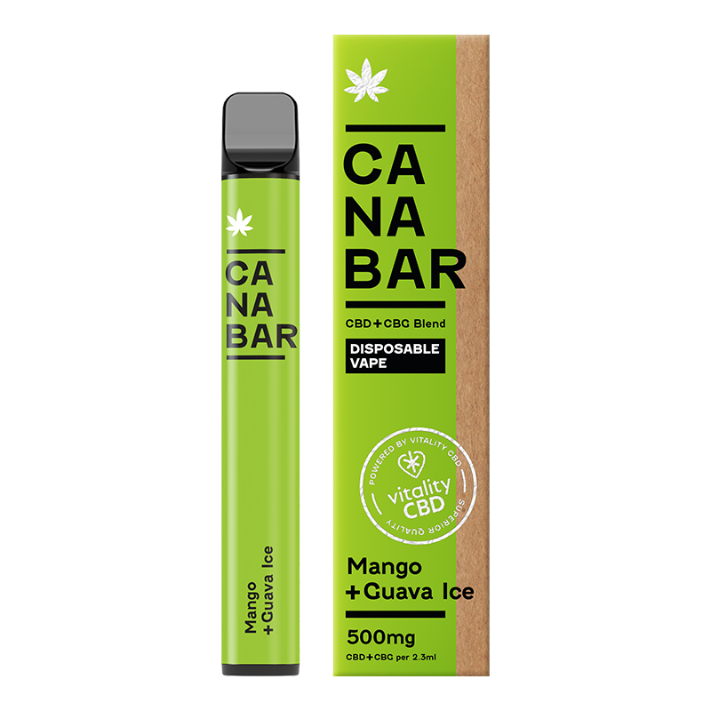 Mango and Guava Flavour CBD Disposable Vape Device