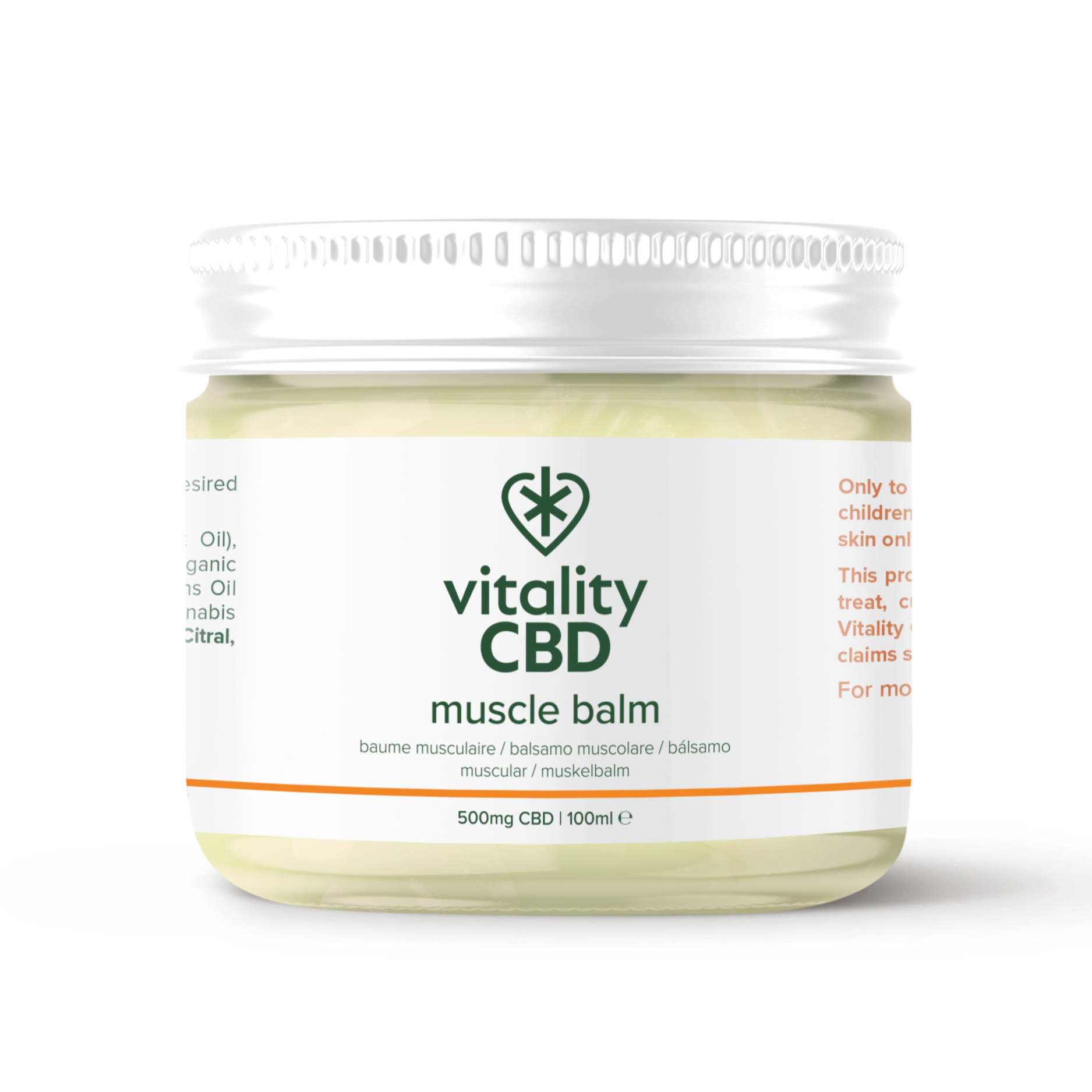 Massaging Muscle Balm with High Strength CBD