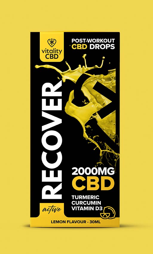 Lemon Flavour Recover CBD Drops