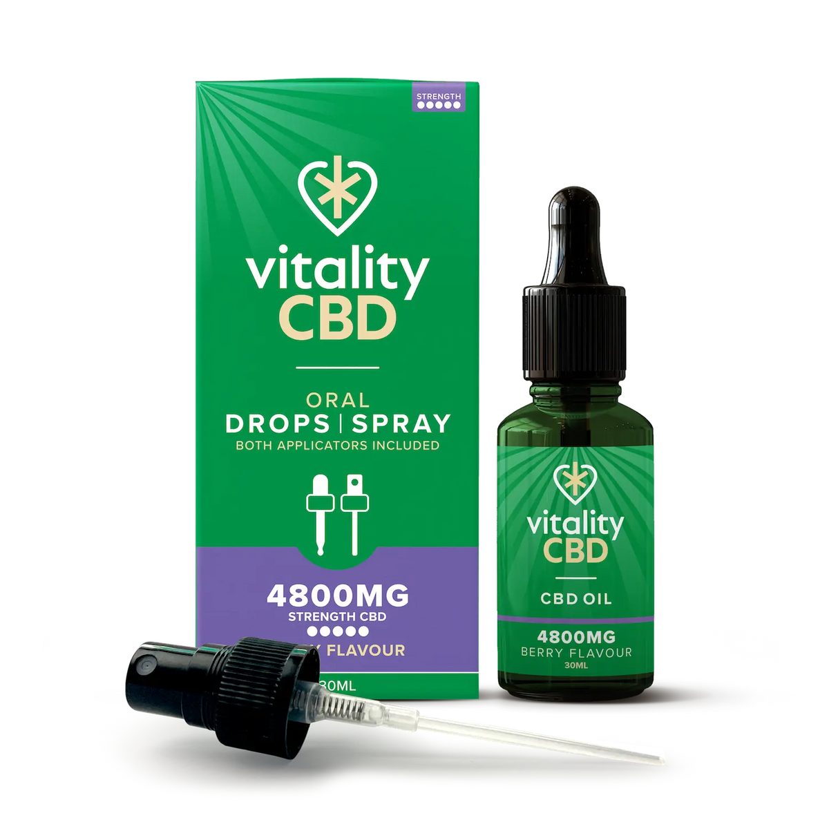 Cbd Well-being CBD Oral Drops & Spray in Berry / Lemon / Natural Flavour ...