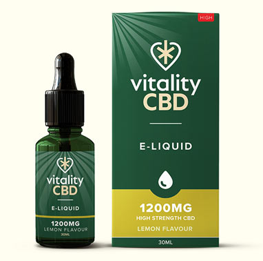 Lemon CBD Eliquid in 1200mg Strength