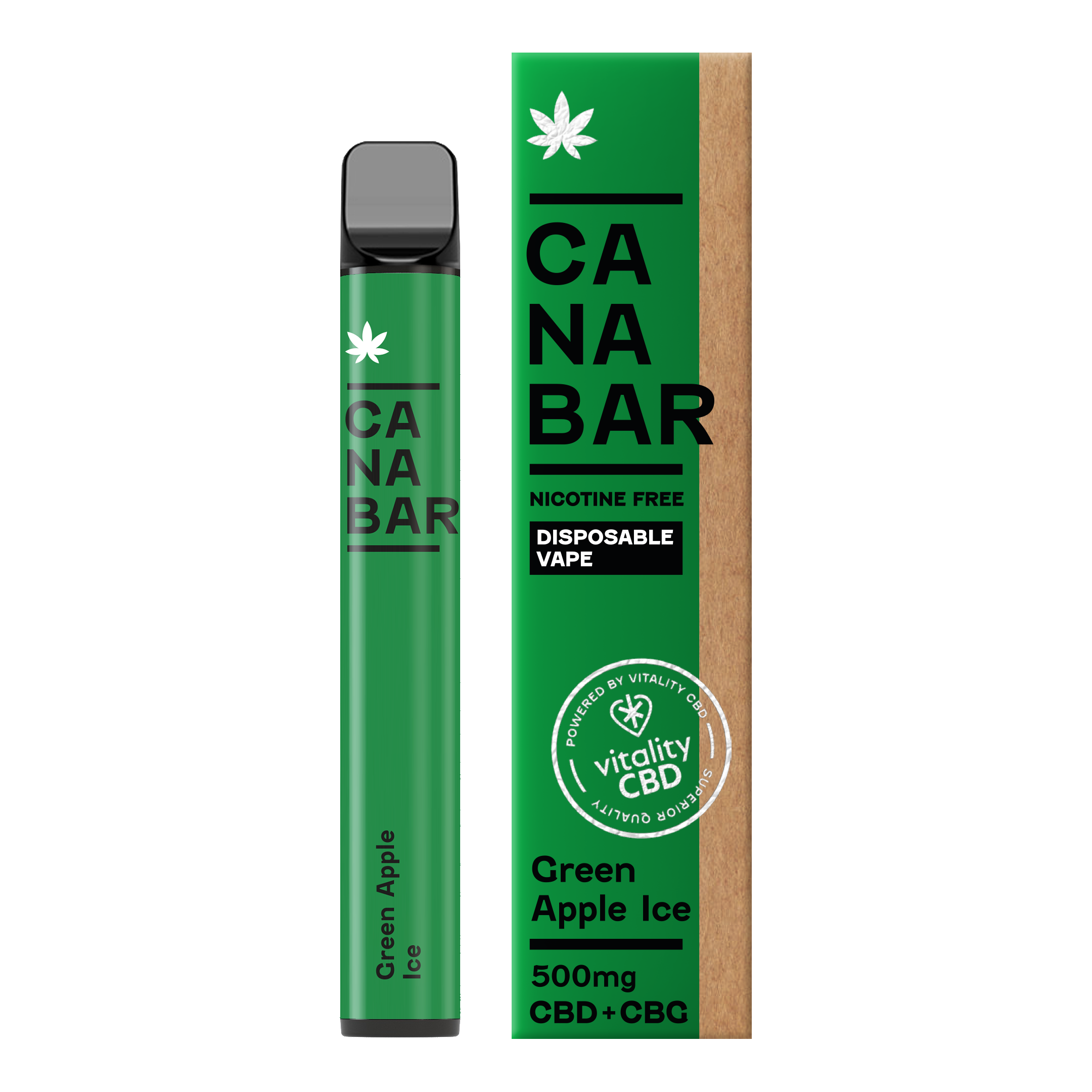 Green Apple Ice CANABAR™ Disposable CBD Vape Device