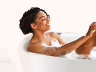 Woman Relaxing in Bath
