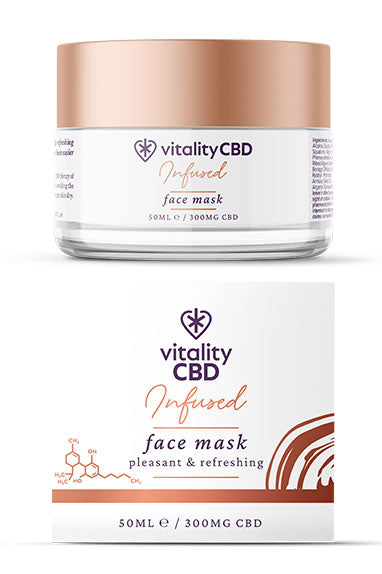 50ml Jar Containing Infused CBD Face Mask
