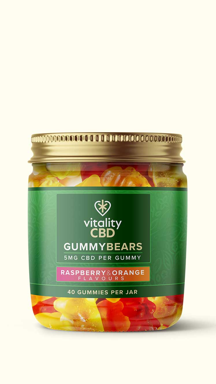 Tub of CBD Gummy Bears Ideal for Topping up Daily Intake
