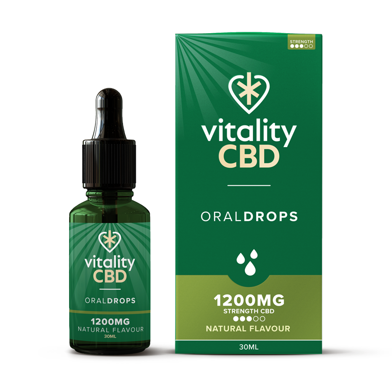 Well-being CBD Oral Drops in Berry / Lemon / Natural Flavour, 1200 mg